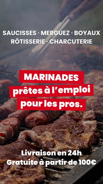 Marinades livrées en 24h
