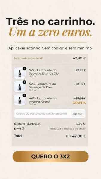 3x2 en OK Perfumes · só este fim de semana