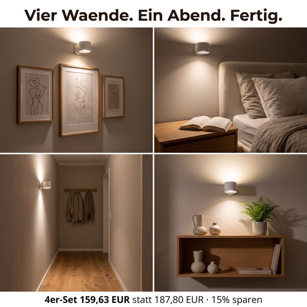 Kein Kabel. Kein Bohren. Kein Chaos