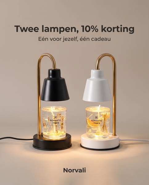Twee lampen, 10% korting