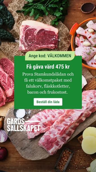 Kampanjkod "VÄLKOMMEN"