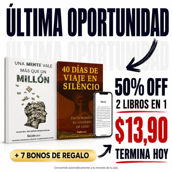 50% OFF termina hoy: los 2 libros por $13,90