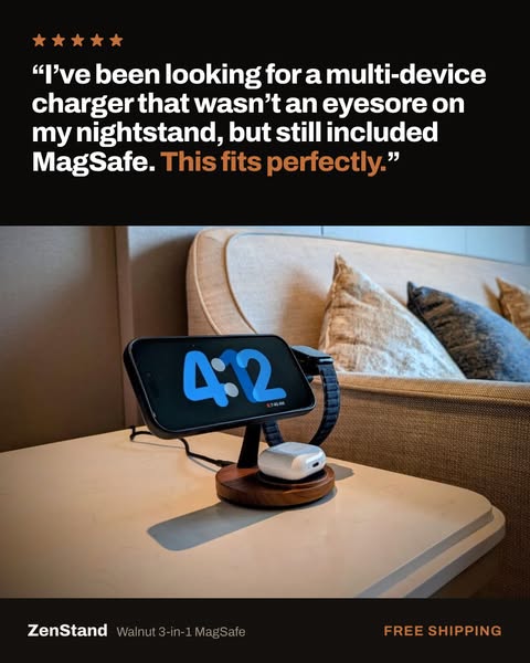 Charges 3 devices, looks good doing it