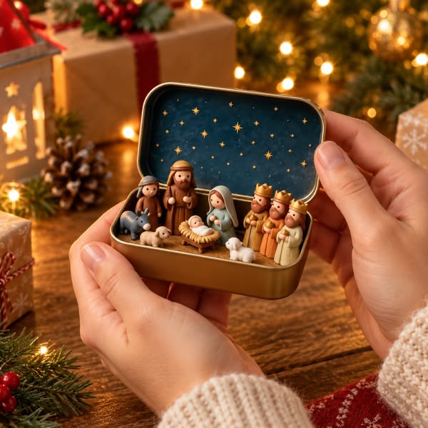 Julkrubba i Stilren Ask