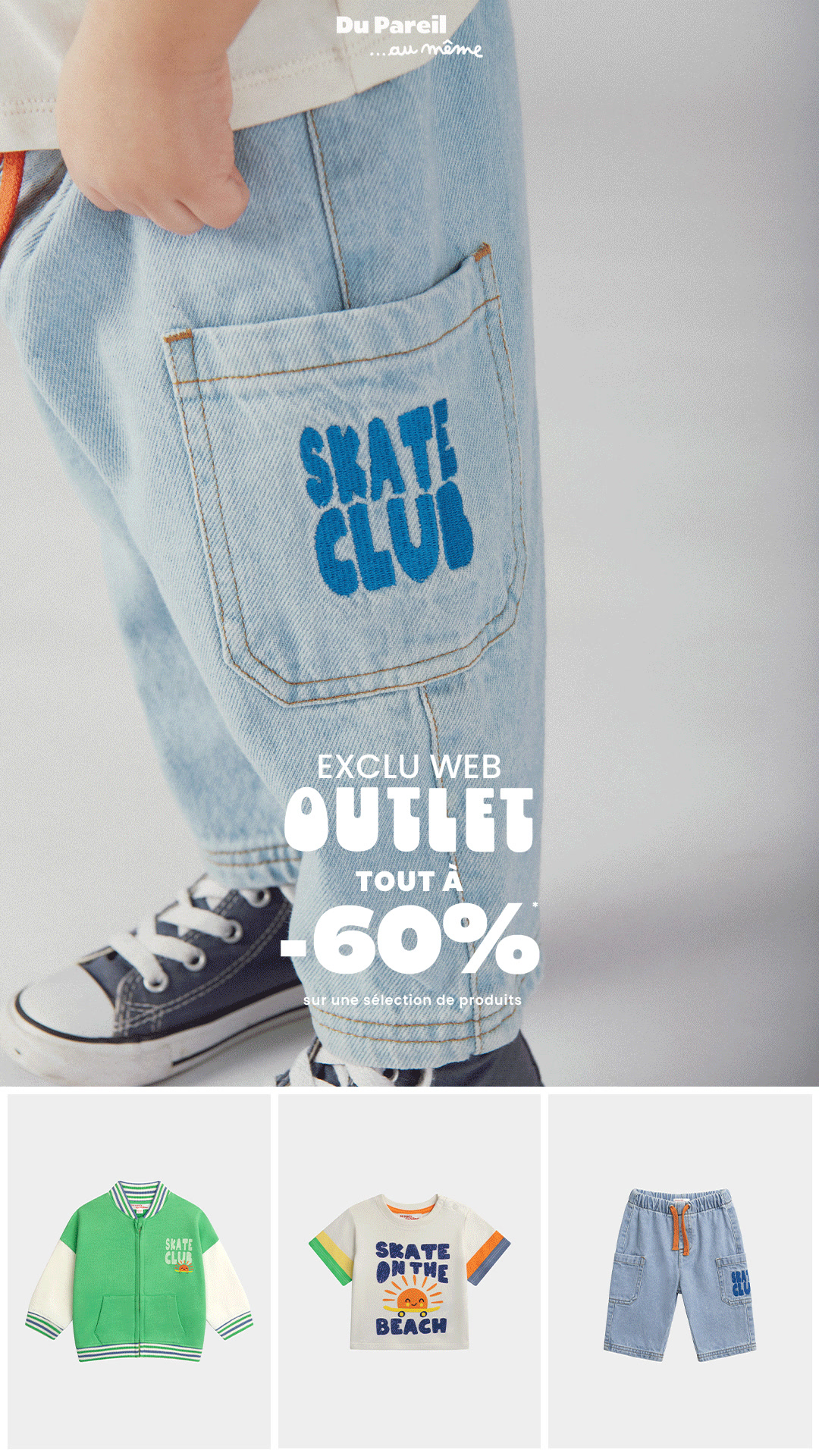 Outlet Exclu Web BB Garçon