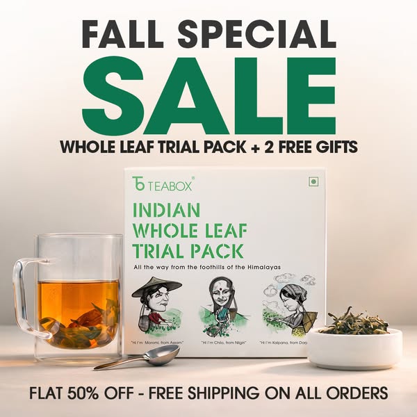 FLAT 50% OFF + Free Glass Infuser Mug & Scoop Spoon