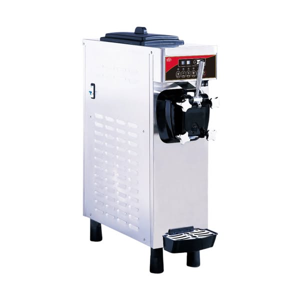 KRD Single Flavour Soft Serve Ice Cream Machine With Air Pump 18-22L/H Table Top