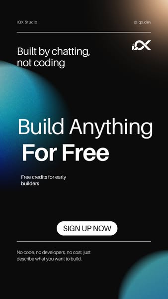 Turn Prompts Into Products With IQX. Try it for free.