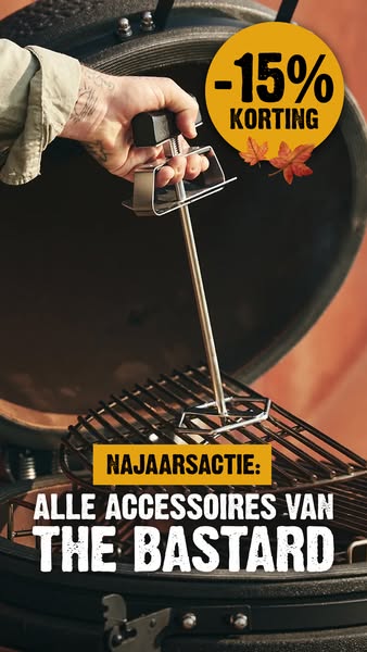 15% korting! Op = op