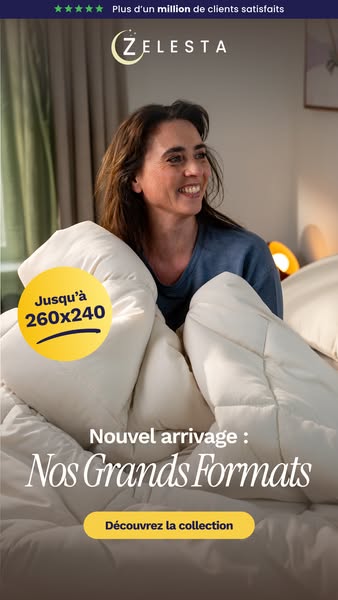 Couettes 2-en-1 : tailles jusqu’au 260x240