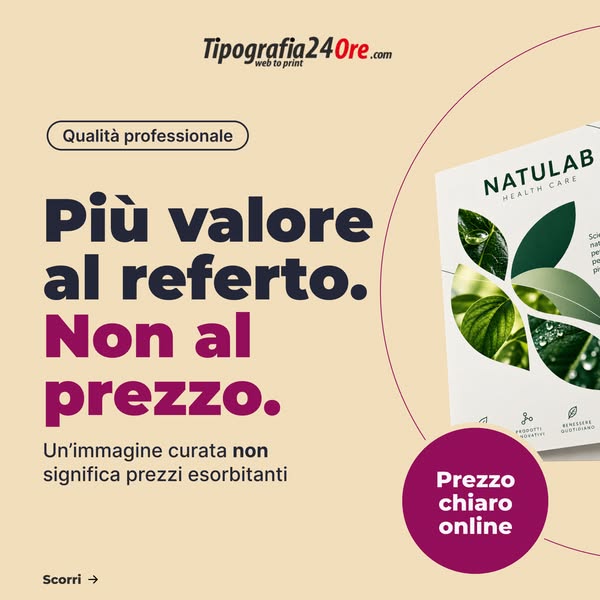 Cartelline porta referti per il tuo centro