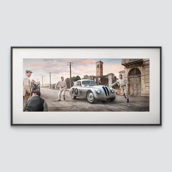 Swap For Sweep | 1940 BMW 328 Fritz Huschke von Hanstein Mille Miglia | BMW Fine Art Print