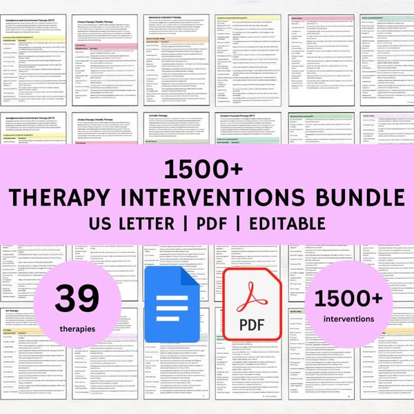90% Off Therapy Intervention Bundle
