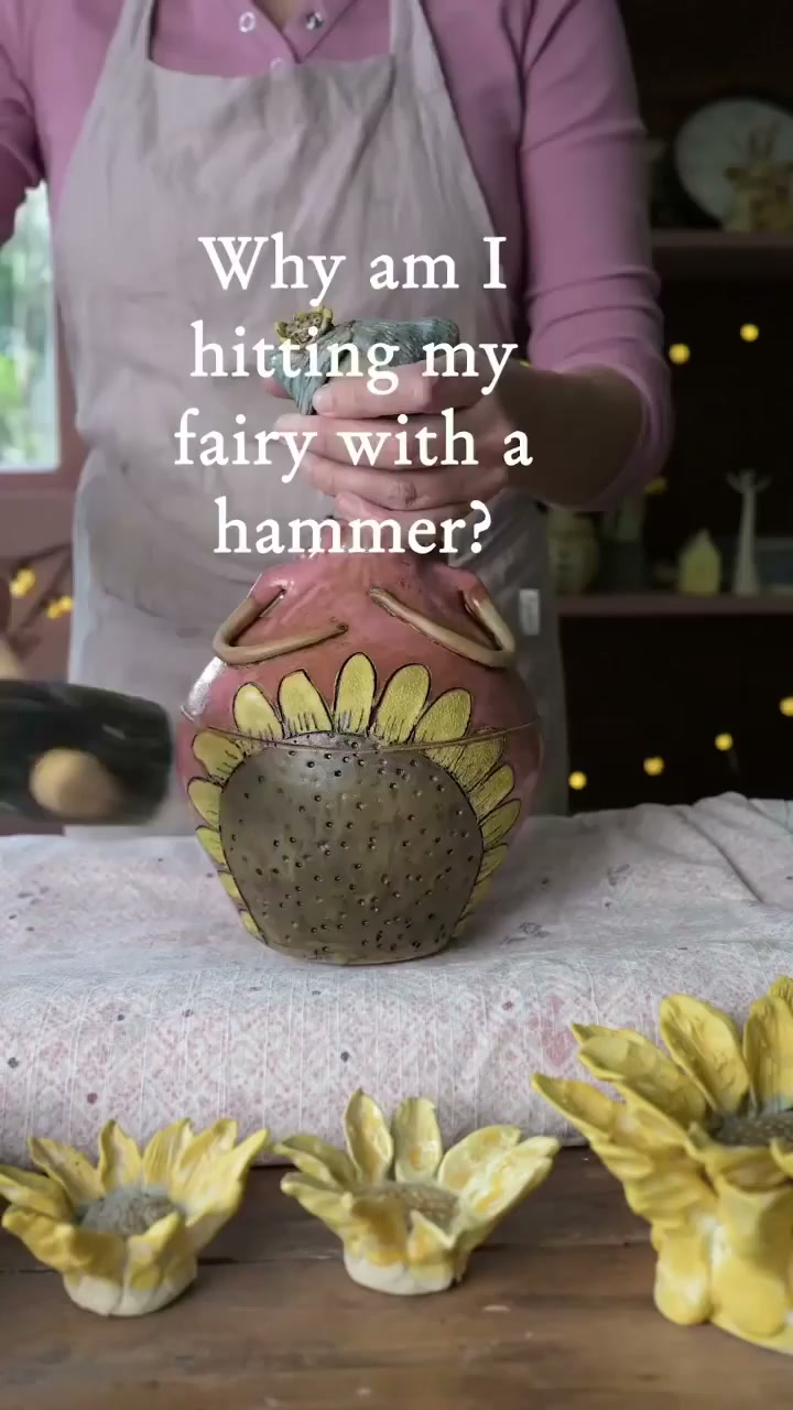 Handmade Fairies Storage Jar/Mug
