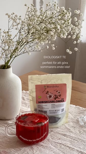 Ekologiskt hibiskuste för sommarens bästa iste!