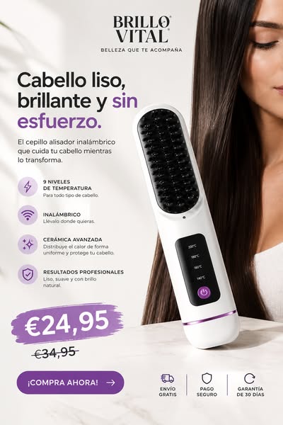 El pelo liso que siempre quisiste Liso en 10 minutos desde casa El secreto de miles de chicas Olvídate de la plancha para siempre Cerámica p