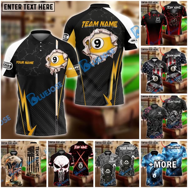 Personalized Billiards Shirts