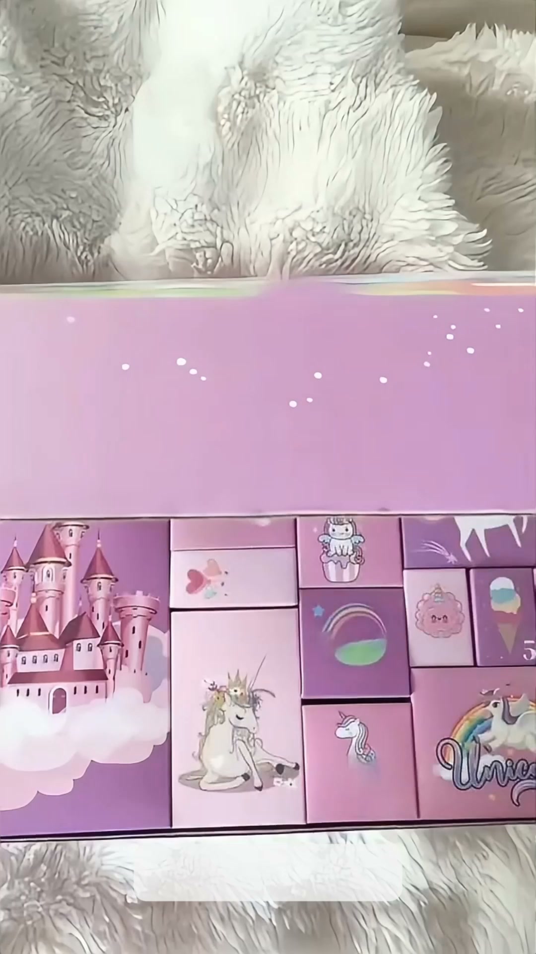 Enhörningsadventskalender för barn