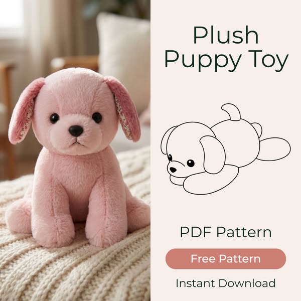 90% Off Plush Puppy Sewing Pattern