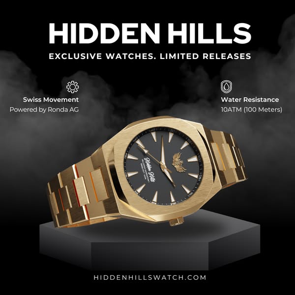 Anúncio de Hidden Hills Watch Co.