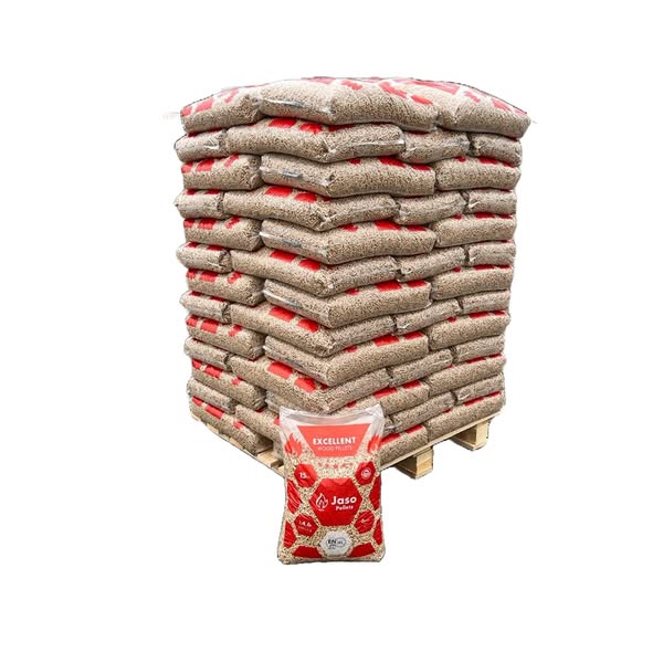 Jaso Excellent houtpellets ENplus A1 Pallet van 65 zakken x 15kg | 975 kg