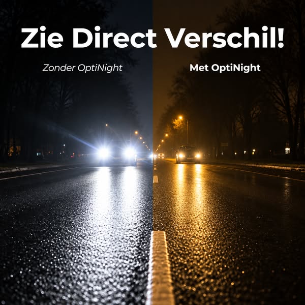 Geen last meer van felle autolampen.