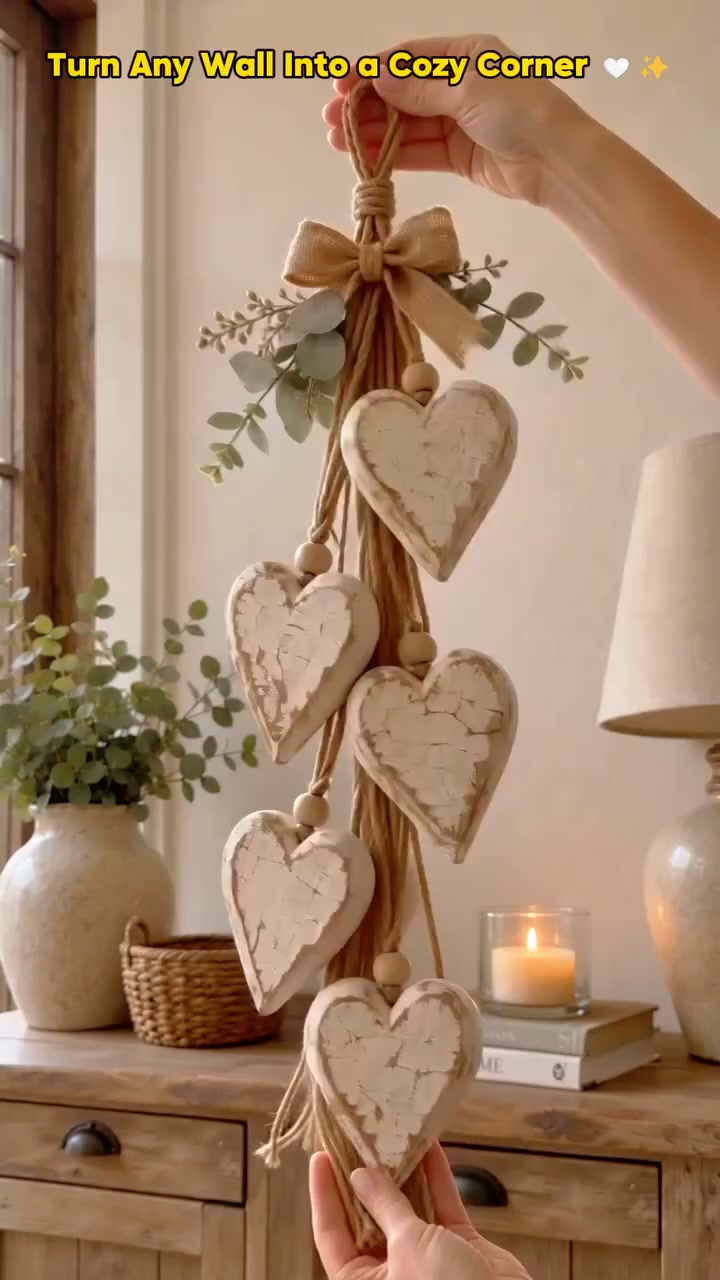 Rustic Heart Wall Decor — Warm Wood Charm for Any Room