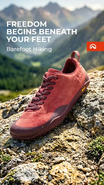Barefoot hiking. Vibram XS Trek Evo.