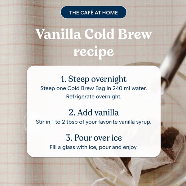 Tomorrow’s cold brew starts tonight