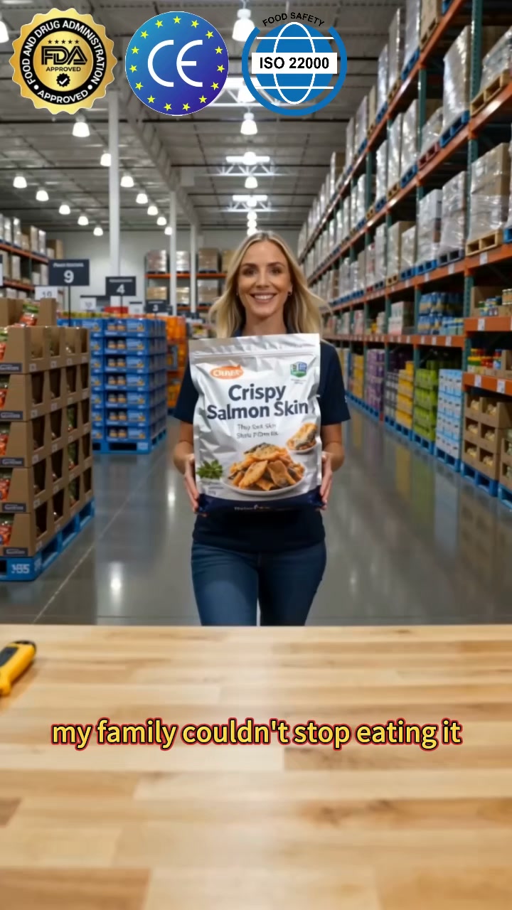 Seasonal Batch Warning: Ocean-Fresh Wild Salmon Skin Crisps Are Selling Out Fast!
