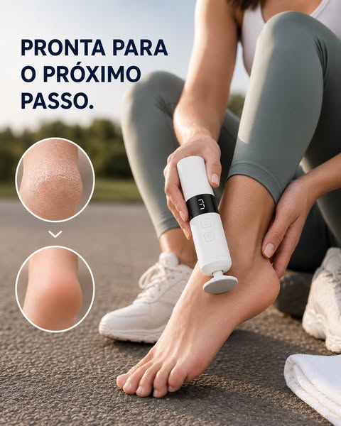 Pés mais suaves. Sem sair de casa.