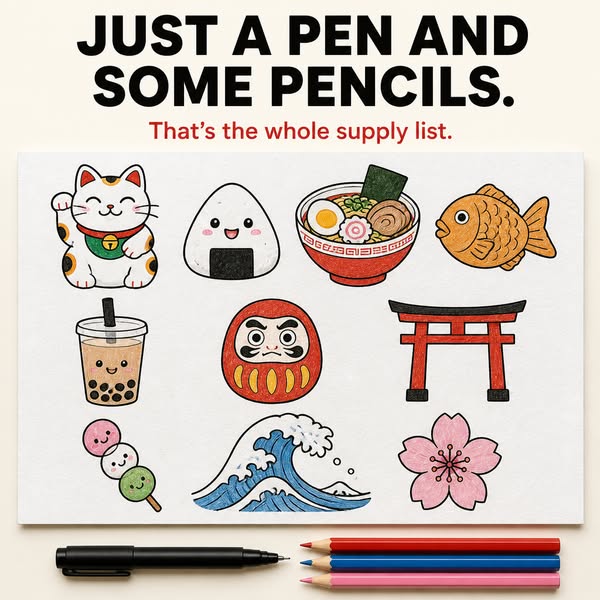 Learn The Art Of Japanese Kawaii Doodling
