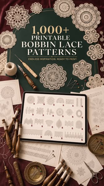 1,000+ Printable Bobbin Lace Patterns