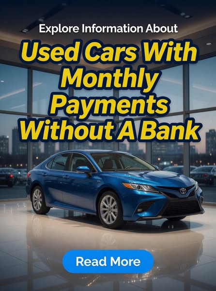 Used Cars With Monthly Payments Without A Bank - Learn More About It