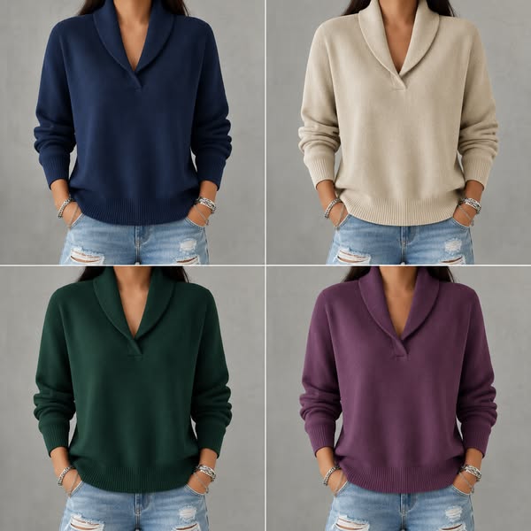 Camisola Gola Xaile — Conforto & Estilo em 4 Cores