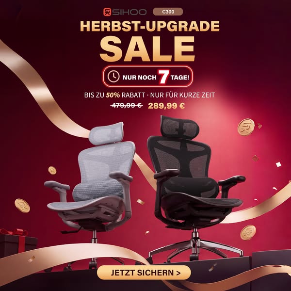 Nur noch 7 Tage: Bis zu 50 % Rabatt