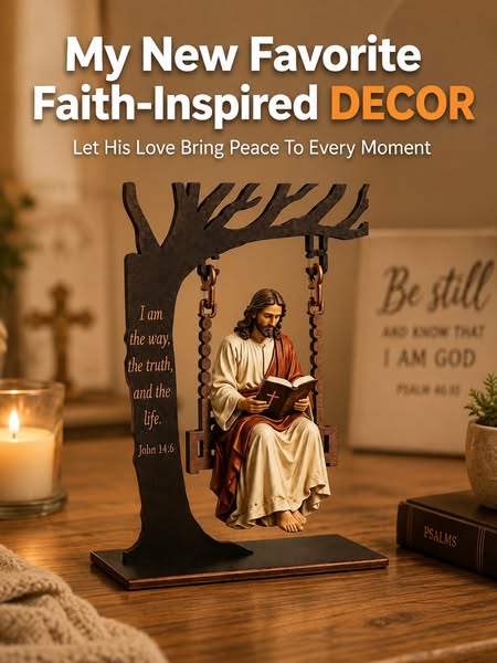 The creative behind it: Christian Jesus Swing Ornament
