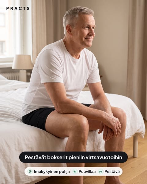 Pestävät bokserit pieniin virtsavuotoihin