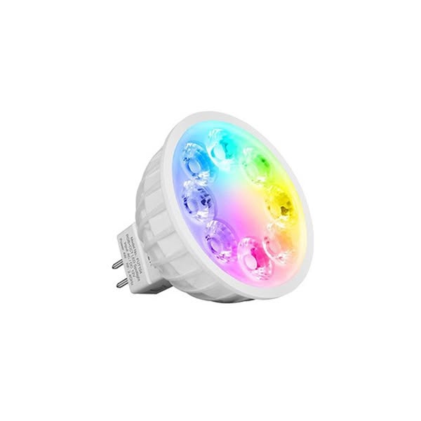 Faretto LED MR16 4W RGB+CCT Dimmerabile 12V dc Colore RGB+CCT