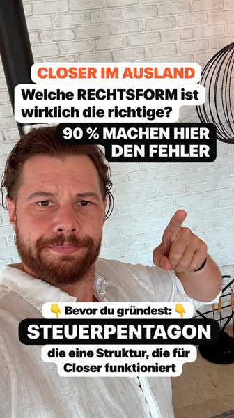 0–5 % Steuern als Closer – legal
