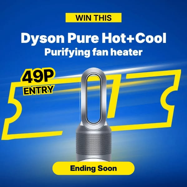 ENDS SOON: Turn 49p Into The Dyson Pure Hot + Cool