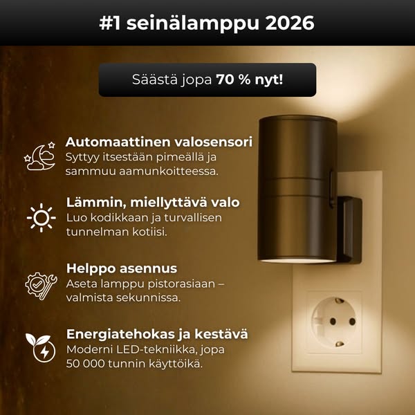 Lamppu, joka syttyy itsestään – joka ilta
