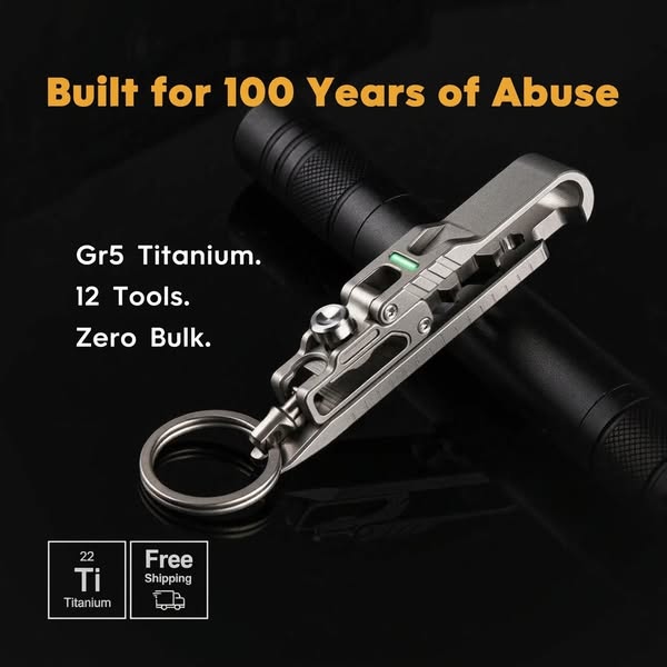 A Refined Titanium EDC Belt Buckle Toolkit System