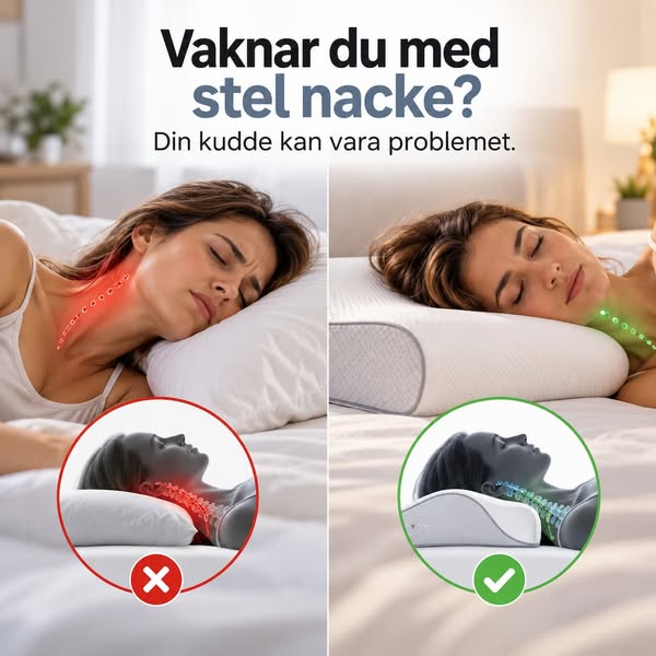 Vakna med bättre stöd för nacken