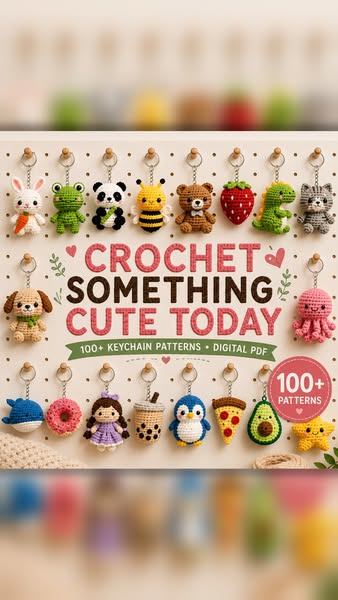 100+ Crochet Keychain Pattern