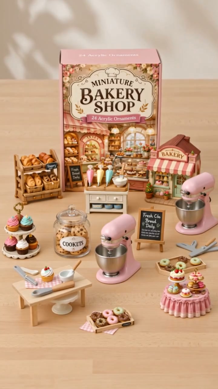 Miniature Bakery Shop Advent Calendar 2026 - 24-Day Festive Countdown