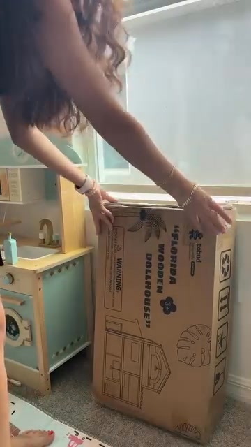 Florida Wooden Dollhouse — Black