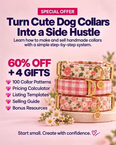 Turn Cute Dog Collars Into a Side Hustle