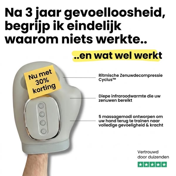 Zeg dag tegen handpijn en stijfheid