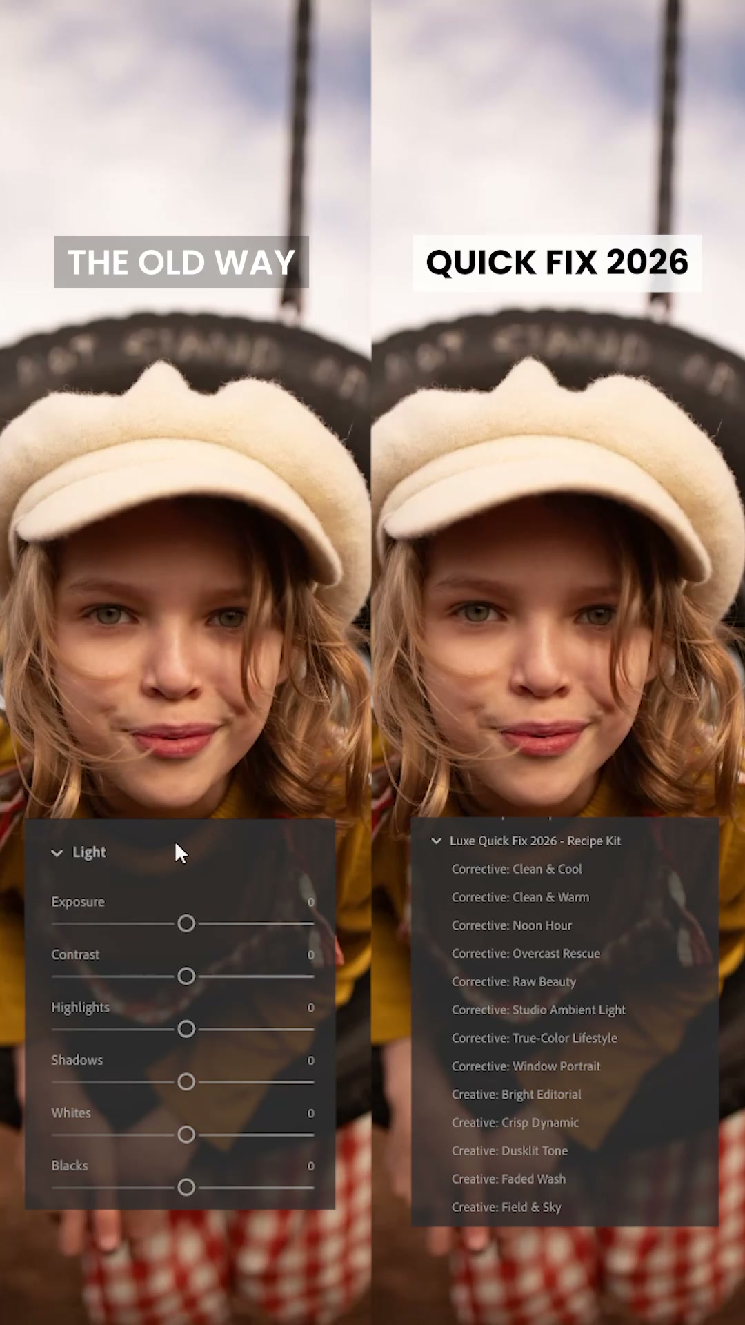 NEW Luxe Quick Fix 2026 AI Toolkit Lightroom Presets